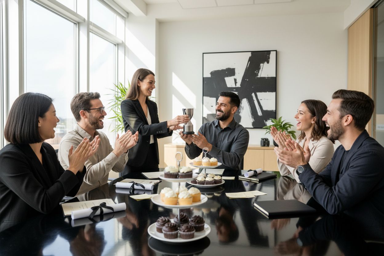 team recognition, office celebration, employee rewards