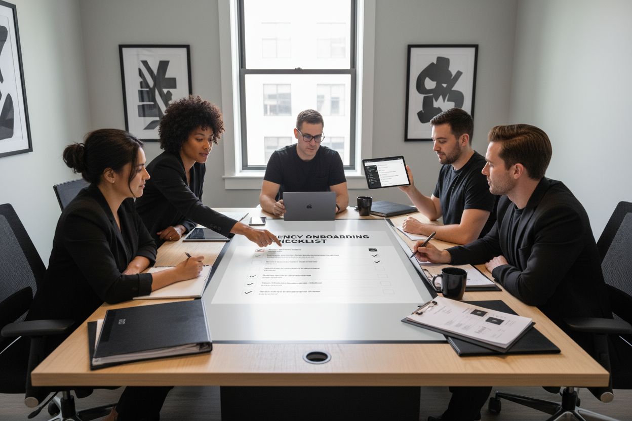 agency onboarding checklist workspace